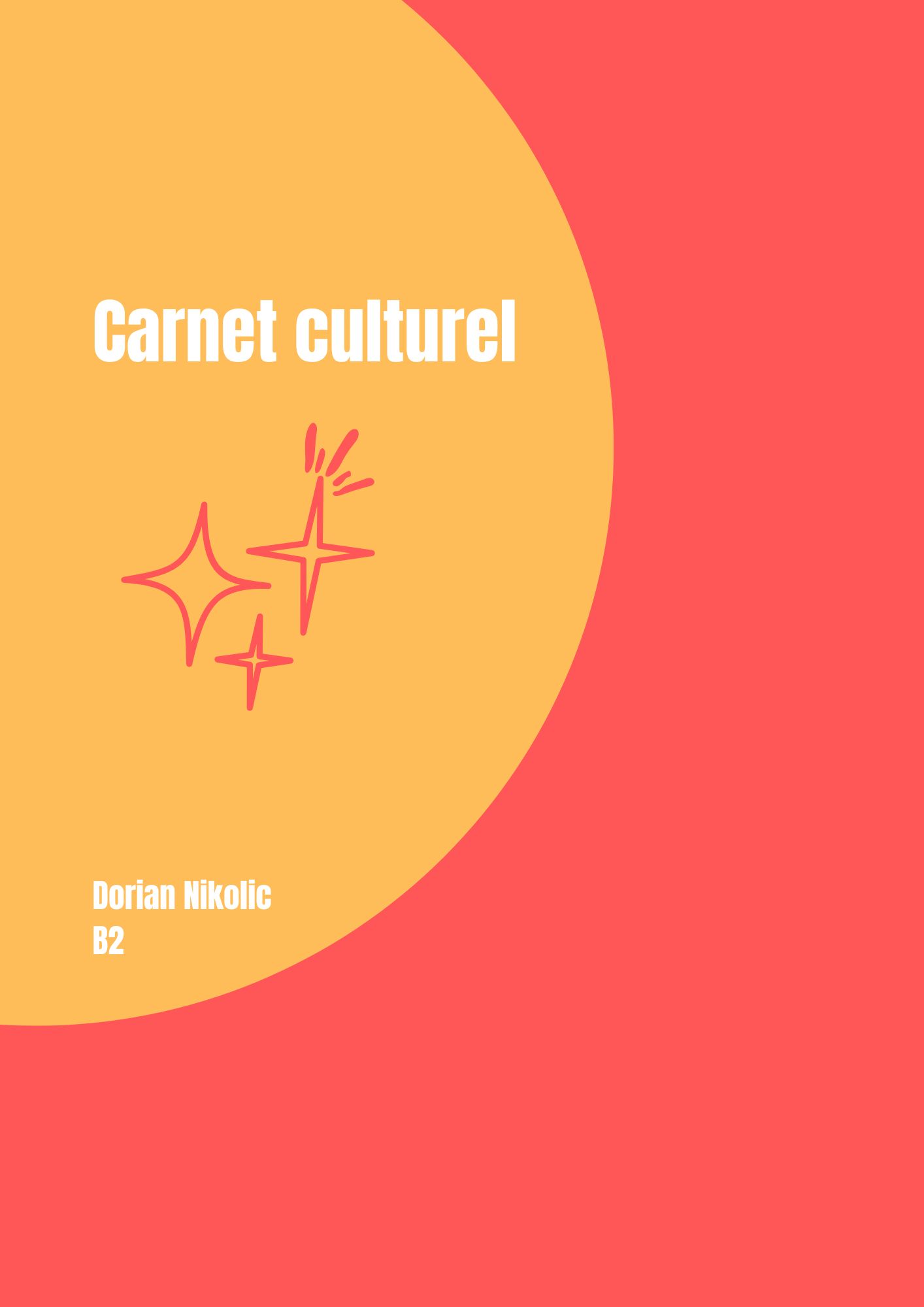 Couverture du carnet culturel